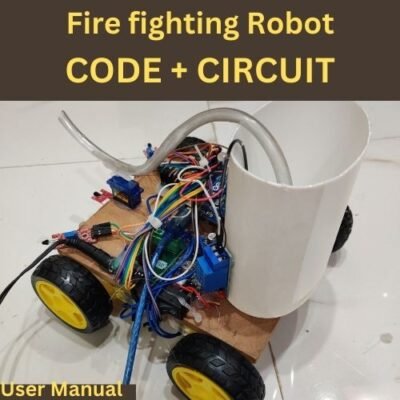 fire fighting robot code and circuit